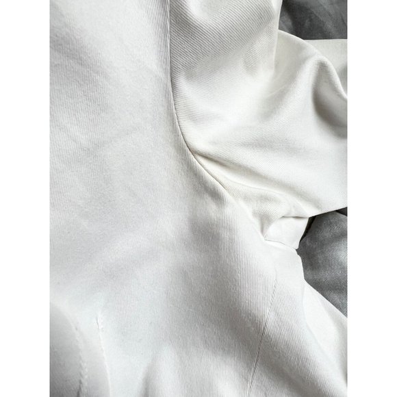 Vtg Christian Dior White Denim Jacket SIze S Classic Signature Waisted - Picture 14 of 16